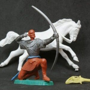 SOLD Lone Star Swoppet Medieval Knight Archer + Spares