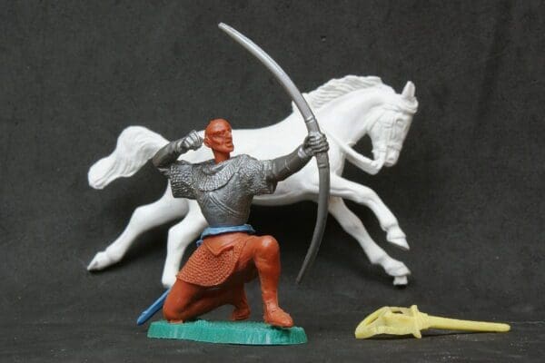 SOLD Lone Star Swoppet Medieval Knight Archer + Spares