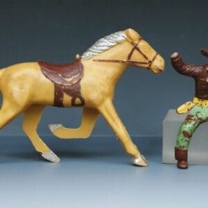 SOLD Trojan 70mm Mounted Cowboy (Palamino Horse)