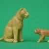 Barrett & Sons Zoo Seated Lioness & Lion Cub - RARE!