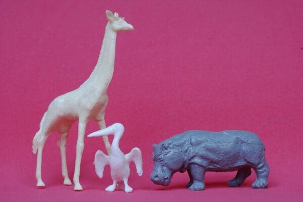 SOLD B&Sons Zoo Series Giraffe, Hippo & Pelican