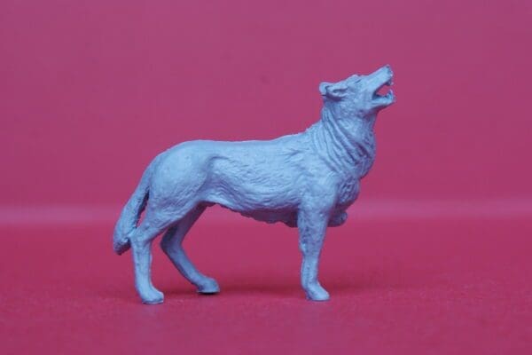 NEW! Timpo Zoo Animals - Wolf (Unpainted) - Image 3