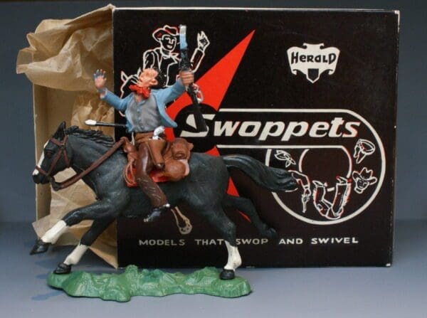 SOLD Herald Swoppet Cowboy Wounded with Arrow
