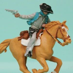 SOLD Herald Mounted Cowboy Bandit (REDUCED Paint)