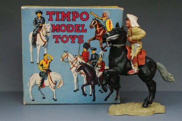 SOLD Timpo Solid Plastic Mounted Legionnaire Boxed