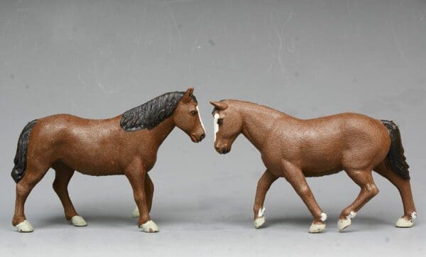 SOLD Britains Brown Field Horses - Both Poses!