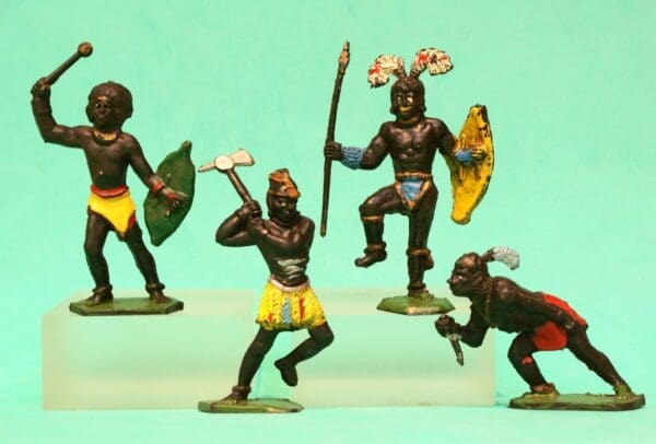 SOLD Lone Star African Natives - Part Set of 4 Figures