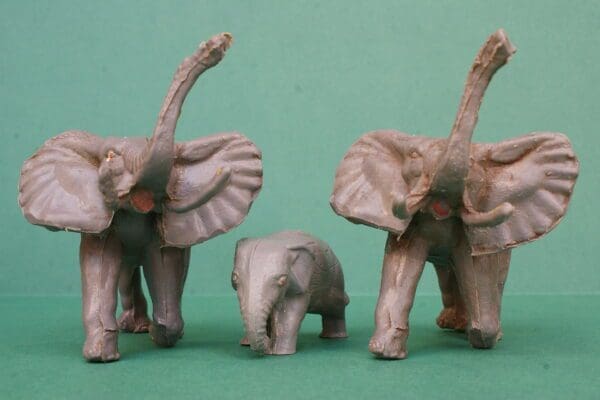 NEW! Unmarked Copies Timpo Adult & Baby Elephants - Image 4