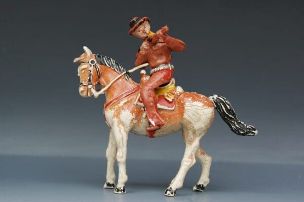 SOLD Cherilea 60mm Mounted Cowboy (Plastic)