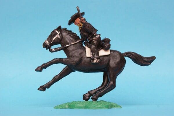 SOLD Timpo Solid Plastic Mounted Cowboy Firing Twin Guns