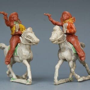 Cherilea 40mm Mounted Cowboys with Pistols