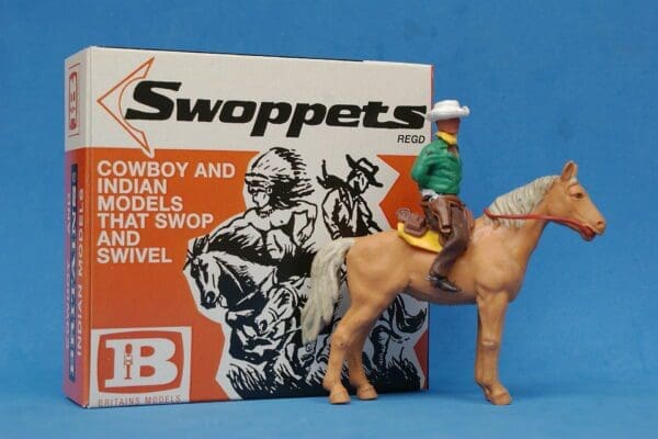 SOLD Swoppet 2nd Series Mounted Cowboy Prisoner