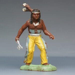 SOLD Speedwell Indian with Tomahawk DARK Brown Variant