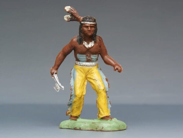 SOLD Speedwell Indian with Tomahawk DARK Brown Variant