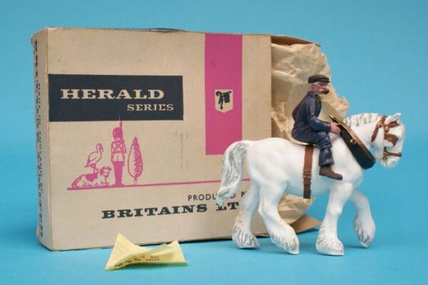 SOLD Britains Draught Horse & Rider - Herald Box!