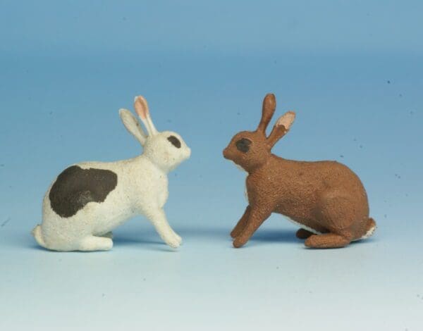 BACK in STOCK! Herald Sitting Rabbit, White or Brown Plastic