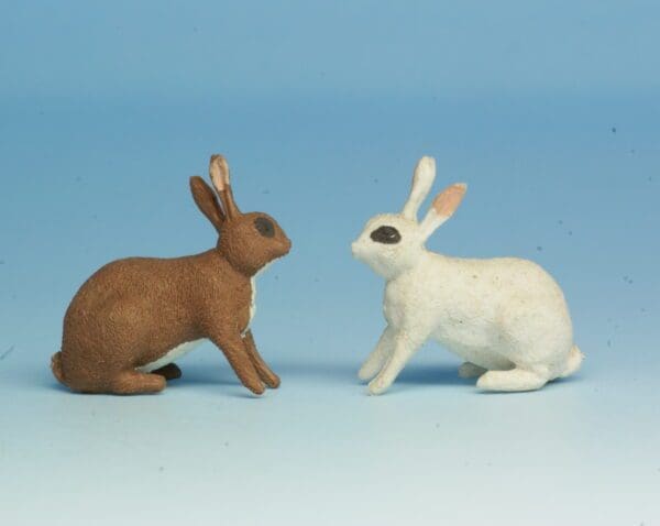BACK in STOCK! Herald Sitting Rabbit, White or Brown Plastic - Image 2
