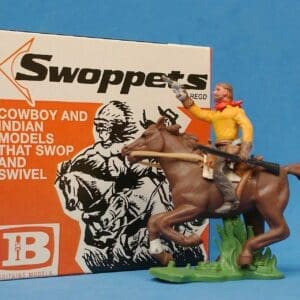 SOLD Swoppet Cowboy Firing Mounted (2nd Series) - YELLOW Shirt