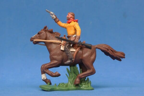 SOLD Swoppet Cowboy Firing Mounted (2nd Series) - YELLOW Shirt - Image 4