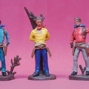 SOLD Britains Swoppet Cowboys 3-Figures (2nd Series)