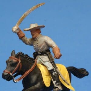 SOLD Timpo ACW Mounted Confederate with Sword