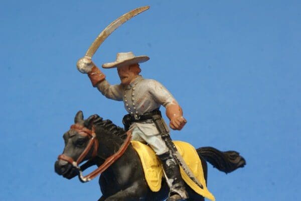 SOLD Timpo ACW Mounted Confederate with Sword