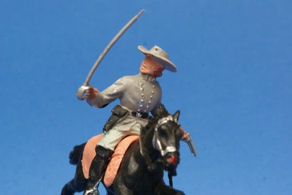 SOLD Timpo ACW Mounted Confederate with Sword & Pistol