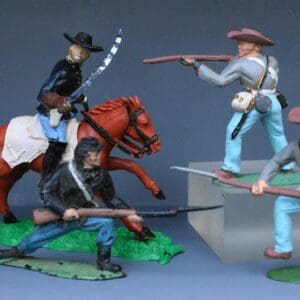 SOLD Timpo ACW Mounted Union Officer plus Infantry