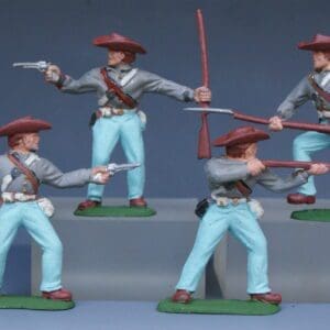 SOLD Timpo Solids Set of ACW Confederate Infantry