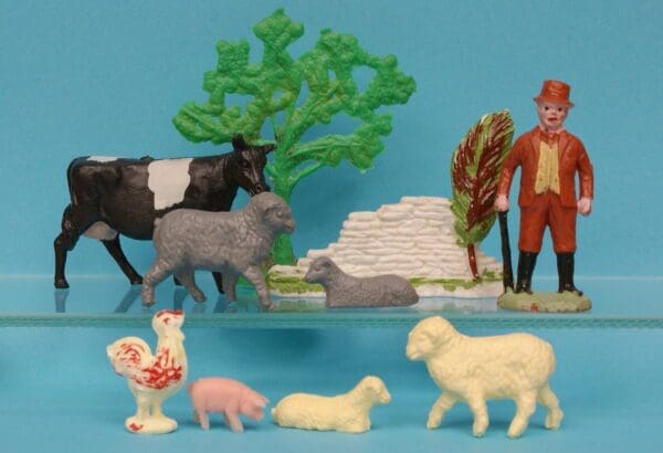 SOLD Speedwell Farm Yard Models Farmer Hedgerow etc