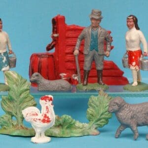 SOLD Speedwell Farm Yard Farmer, Milkmaids, etc.