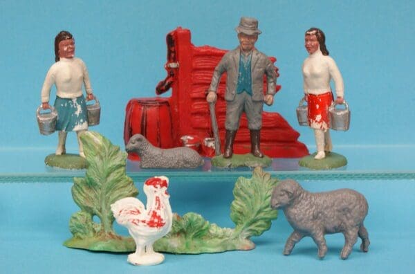 SOLD Speedwell Farm Yard Farmer, Milkmaids, etc.
