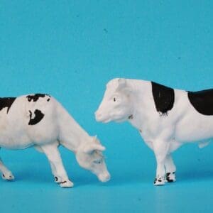 SOLD Cherilea 60mm Farm - RARE Friesian Bull & Cow