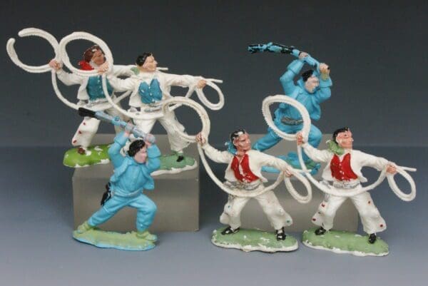 SOLD Speedwell Group Cowboys Lassoing & Clubbing with Rifle