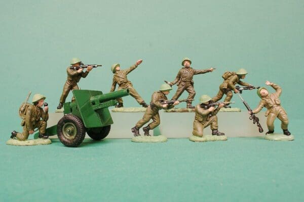 SOLD Herald Khaki Infantry, Netted Helmets - Reduced Paint!