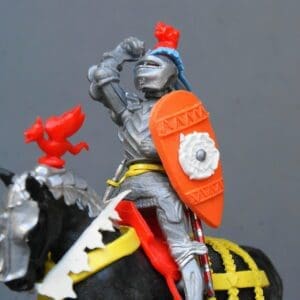 Britains C15th Century Mounted Knight Attacking - Near MINT