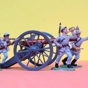 SOLD Britains ACW Confederate (Early) Gun & Herald Infantry
