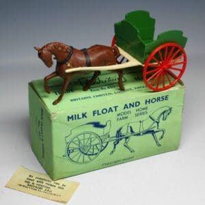 SOLD Britains 45F Milk Float & (PLASTIC) Horse
