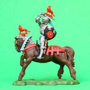 Britains C15th Century Mounted Knight Attacking