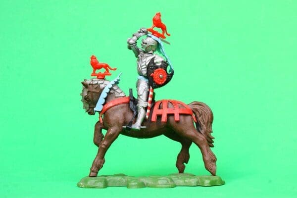 Britains C15th Century Mounted Knight Attacking