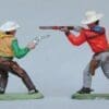 NEW! Herald Swoppet Cowboys Firing Rifle & Twin Guns - Image 3