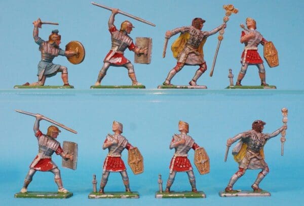 SOLD Crescent Roman Gladiators - Group of 8 Figures