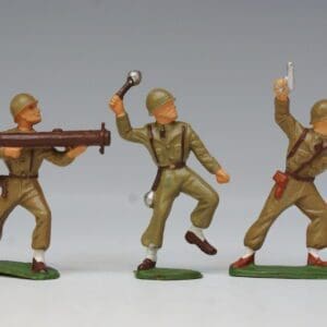 SOLD Starlux French Infantry - Matching Group of 3 Figures
