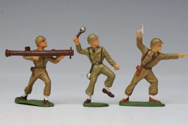 SOLD Starlux French Infantry - Matching Group of 3 Figures