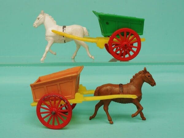 SOLD Taylor & Sons Farm Cart - TAN Horse Variant