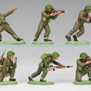 SOLD Herald Khaki Infantry, Netted Helmets - Full Paint!