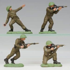 SOLD Herald Khaki Infantry, Netted Helmets - Reduced Paint!