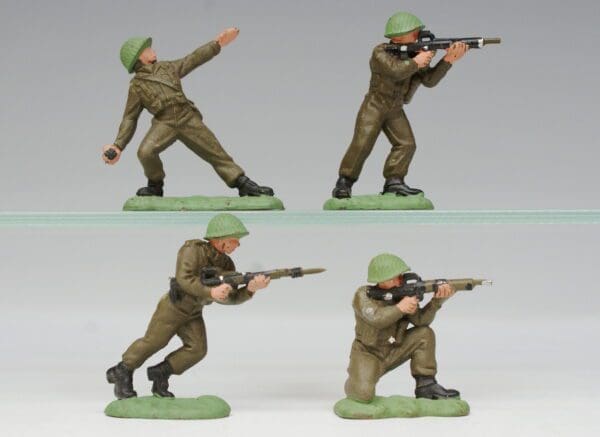 SOLD Herald Khaki Infantry, Netted Helmets - Reduced Paint!