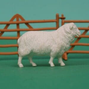 SOLD Britains WHITE Plastic Standing Sheep