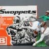 Swoppet Mounted Cowboy Knife-fighter - WHITE Horse